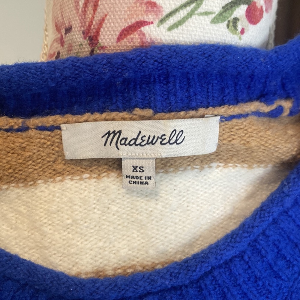 Striped Belmore Pullover Sweater in Coziest Textured Yarn - Picture 9 of 10